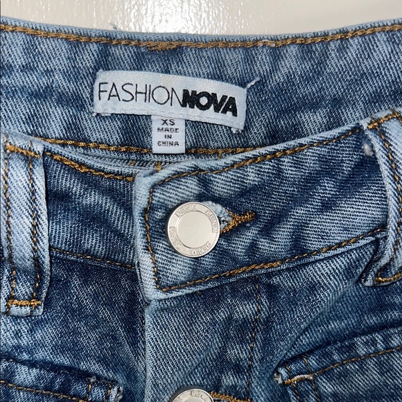 Fashion Nova XS Blue Denim Skirt - Picture 3 of 6